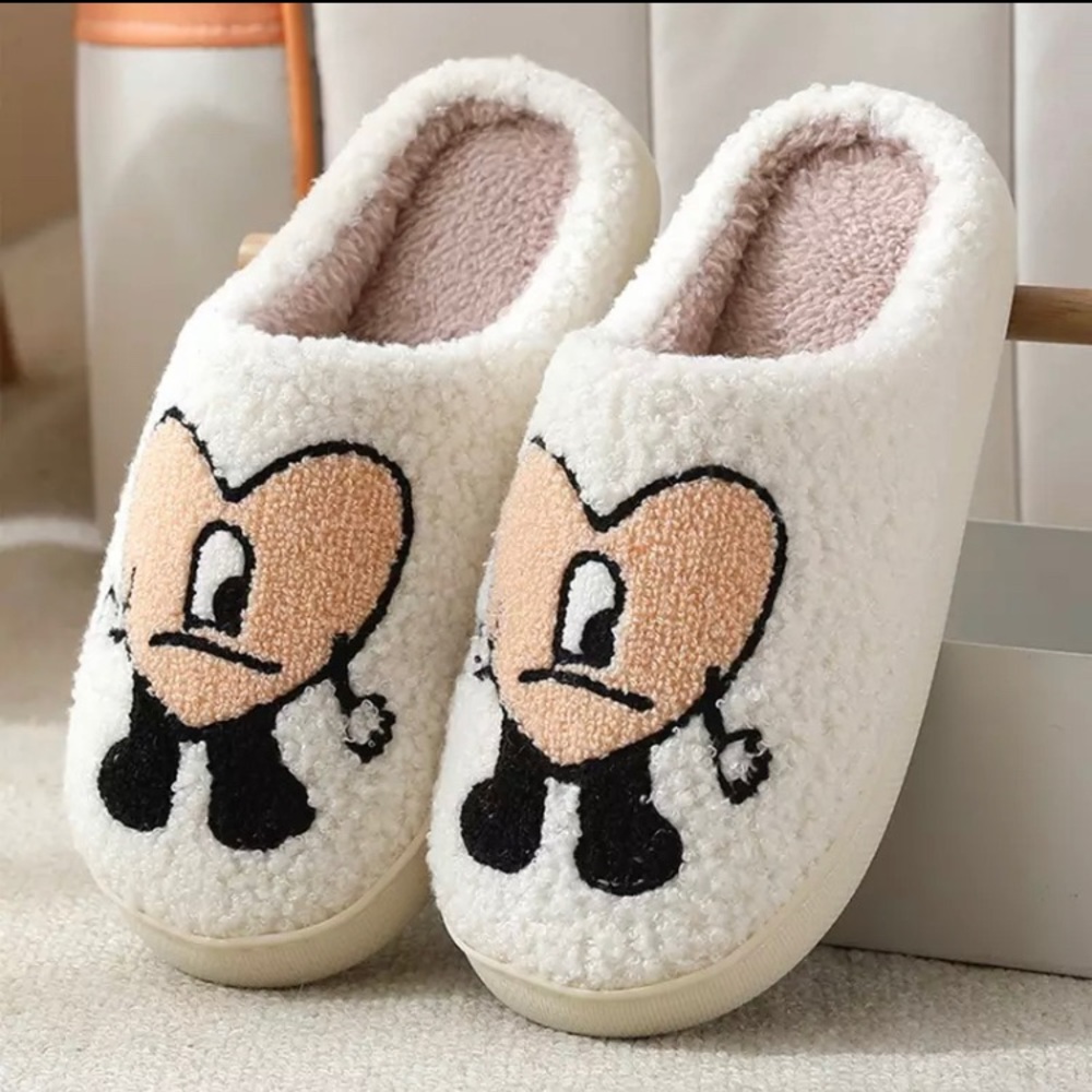 Cute Heart House Slippers